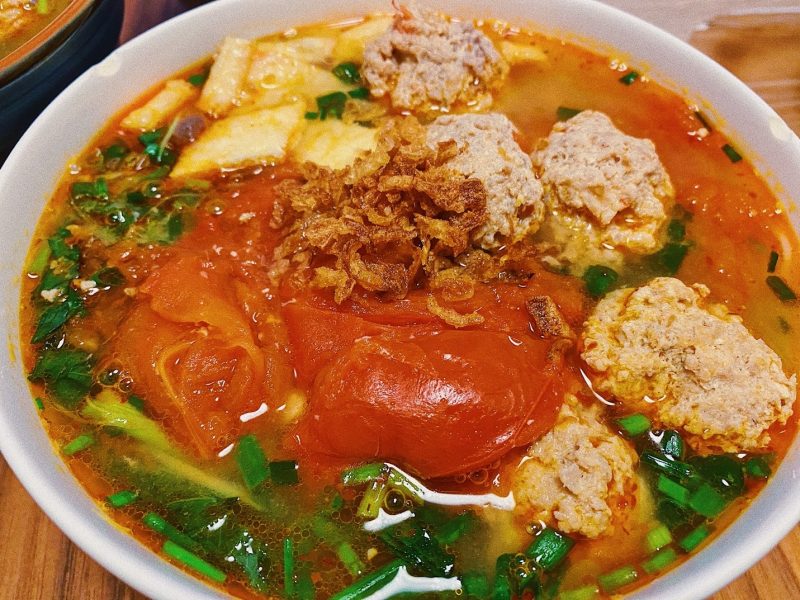 CÁCH NẤU BÚN RIÊU TÔM, THAY BÚN RIÊU CUA HÀ NỘI TẠI NHẬT(日本で作るハノイのブン・リエウ・クア)